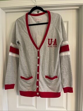 Alabama Roll Tide Cardigan Sweater/Jacket-sz Large